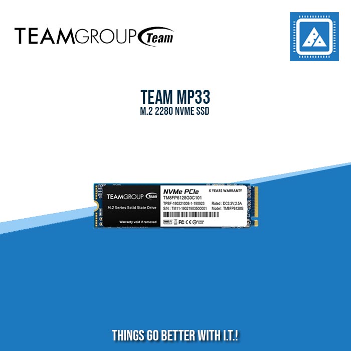 TEAM 128GB MP33 M.2 2280 NVME SSD TEAM 128GB MP33 M.2 2280 NVME SSD